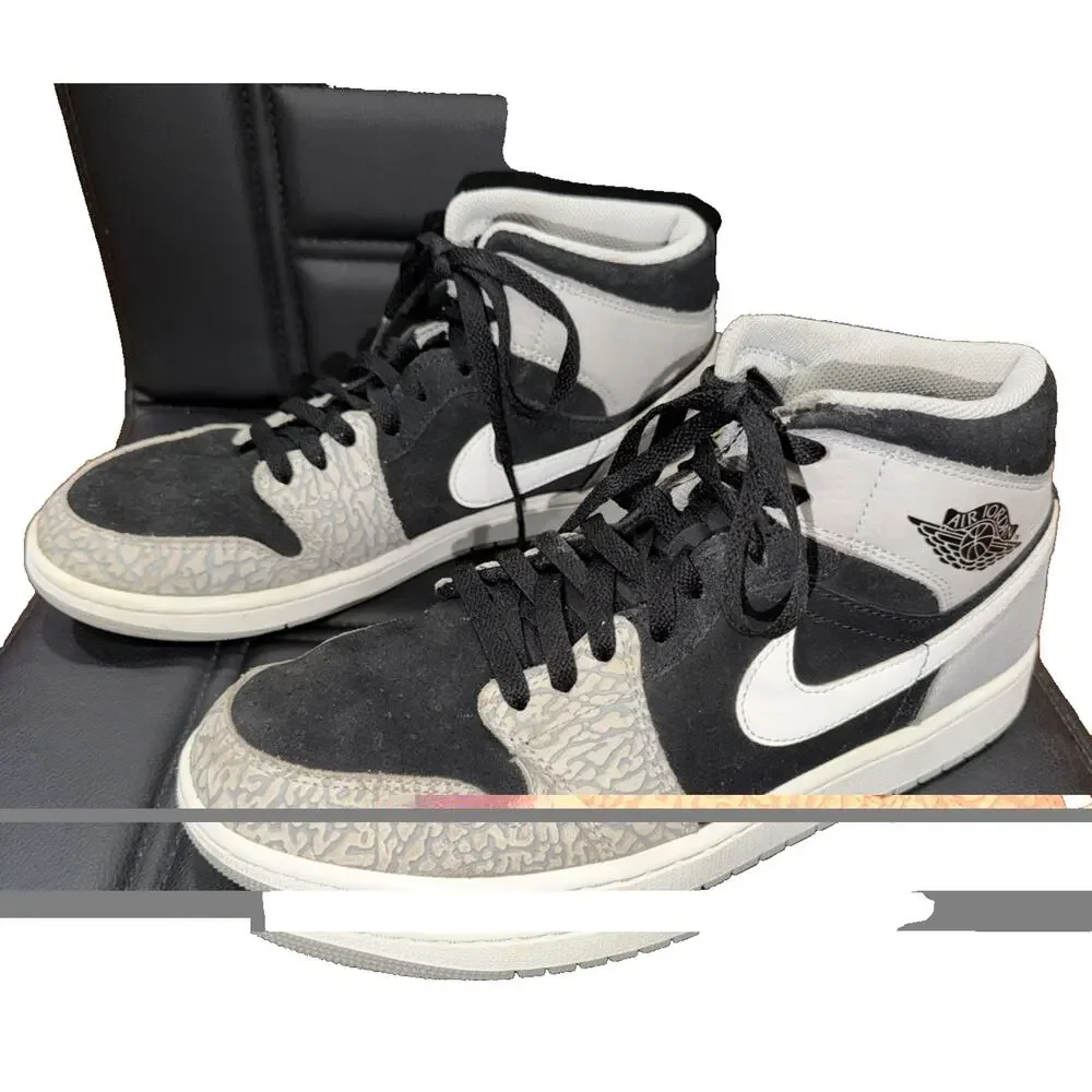 Air Jordan 1 Mid SE Elephant Toe Sneakers Men 10